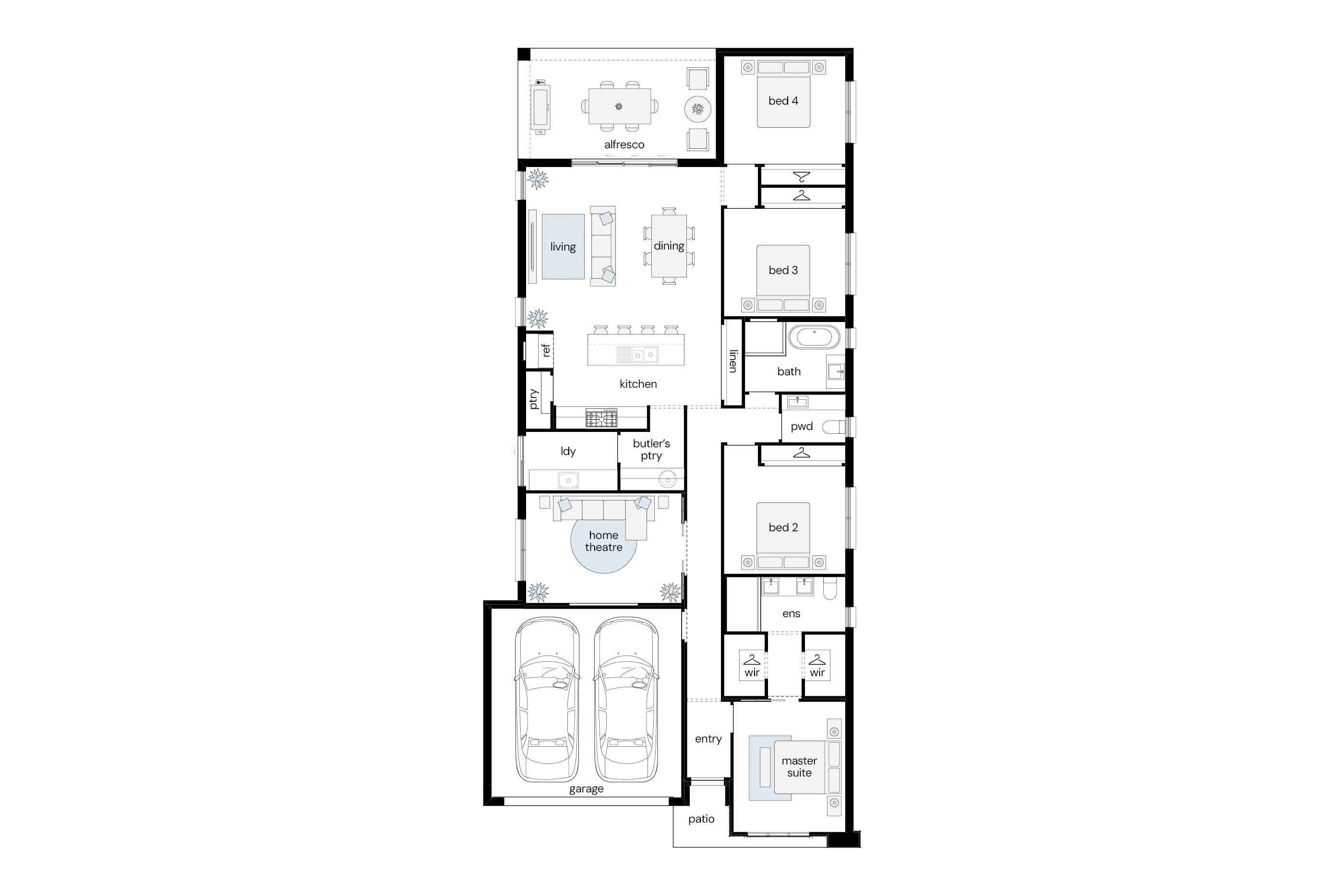 image upload c_limit,f_auto v1787103977 estates calderwood oakridge urban lot-6169 oakridge-home-design-urban-facade-calderwood-6169-floor-plan