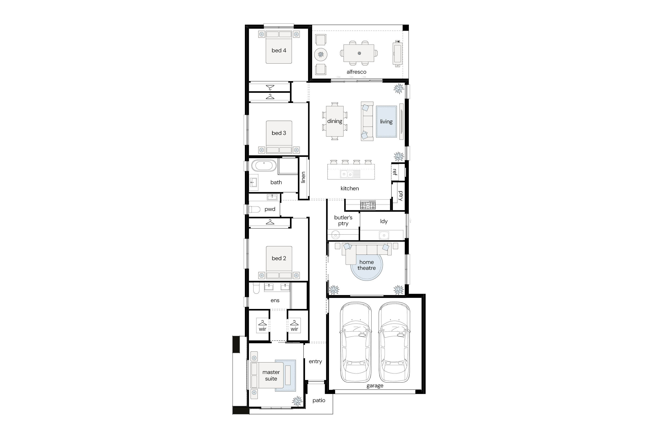 image upload c_limit,f_auto v1787104398 estates calderwood oakridge urban lot-6176 oakridge-home-design-urban-facade-calderwood-6176-floor-plan